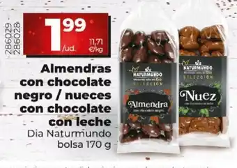 Almendras Con Chocolate Negro / Nueces Con Chocolate Con Leche