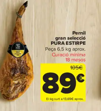 Carrefour Pernil Gran Selecció Pura Estirpe oferta