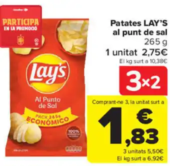 Carrefour Patates Lay's al Punt de Sal oferta
