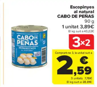 Carrefour Escopinyes al Natural Cabo de Peñas oferta