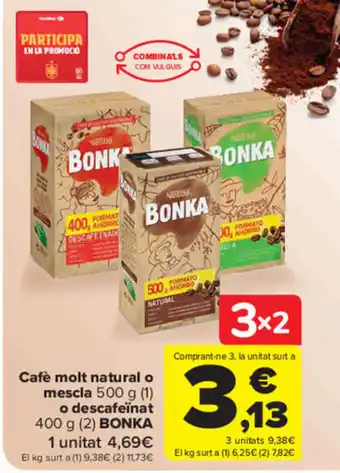 Carrefour Café Molt Natural o Mescla oferta