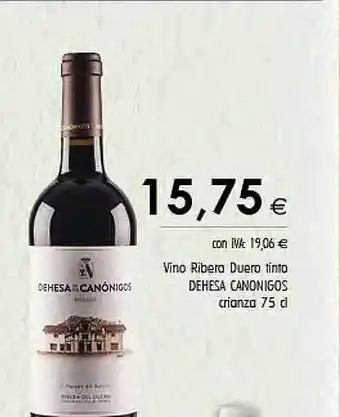 Cash Ifa Vino ribera duero tinto dehesa canonigos crianza oferta