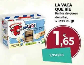 CashDiplo La vaca que ríe palitos de queso de untar oferta