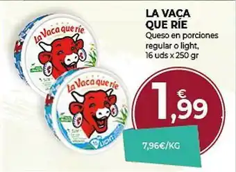 CashDiplo La vaca que ríe queso en porciones regular o light 16 oferta