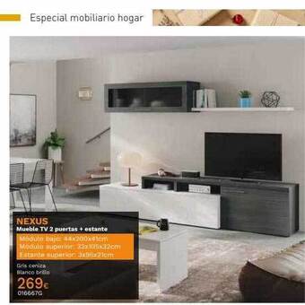 Mi Bricolaje Nexus mueble tv 2 puertas + estante oferta