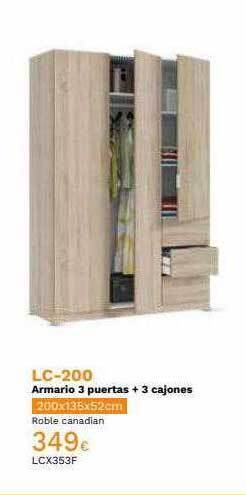 Mi Bricolaje Lc-200 armario 3 puertas + 3 cajones oferta