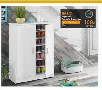 Mi Bricolaje Basic zapatero armario 2 puertas oferta