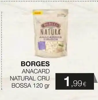 Plusfresc Borges anacard natural cru bossa oferta