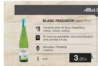 Plusfresc Blanc pescador blanc oferta