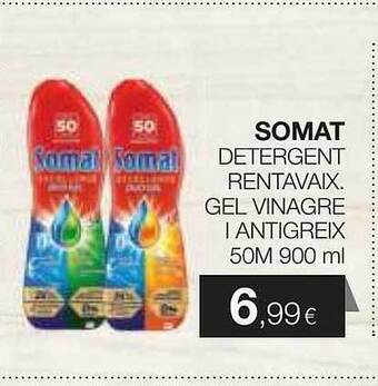 Plusfresc Somat detergent rentavaix. gel vinagre i antigreix oferta