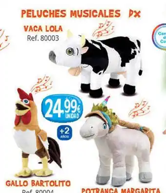 Peluches musicales dx