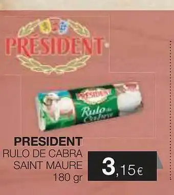 Plusfresc President rulo de cabra saint maure oferta