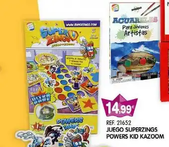 Juguetilandia Juego Superzings Powers Kid Kazoom oferta
