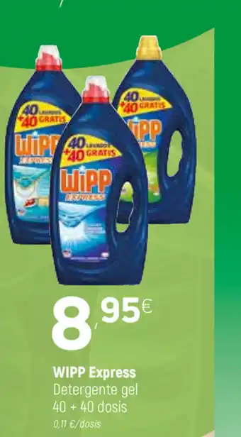 Coviran WIPP Express Detergente gel 40+40 dosis oferta