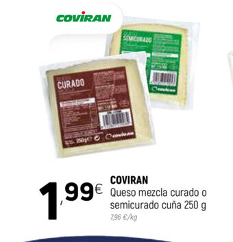 Coviran Coviran Queso mezcla curado o semicurado cuña 250g oferta