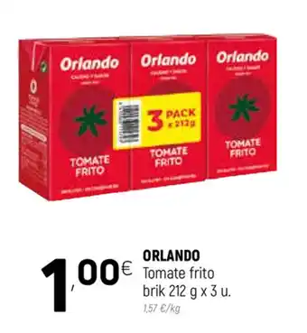 Coviran Orlando Tomate frito brik 212f x 3u oferta