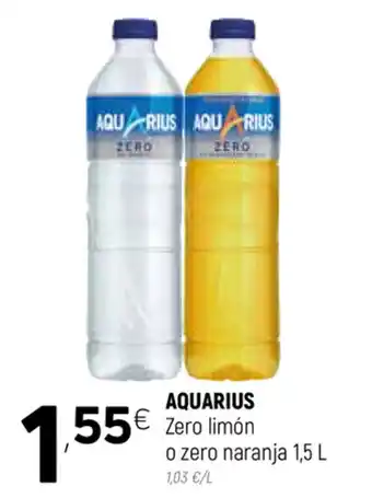 Coviran Aquarius Zero Limón o zero naranja 1,5L oferta