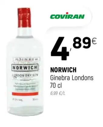 Coviran Norwich Ginebra Londons 70cl oferta