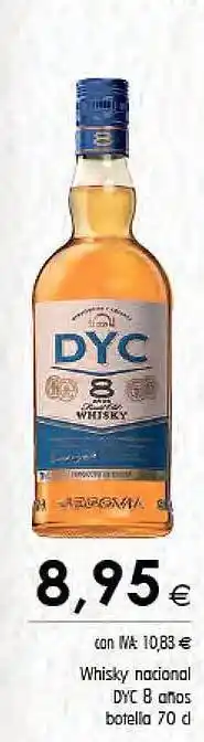 Cash Ifa Whisky nacional dyc 8 años oferta