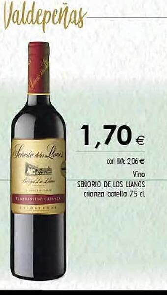 Cash Ifa Vino señorio de los llanos crianza botella oferta
