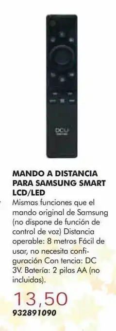 Mando a distancia para samsung smart lcd led