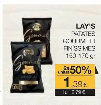 Plusfresc 2a unitat 50% lay's patates gourmet i finíssimes oferta