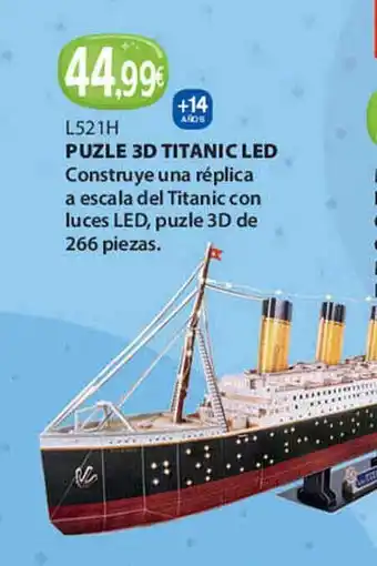 Tió Sam Puzle 3d tutanic led oferta