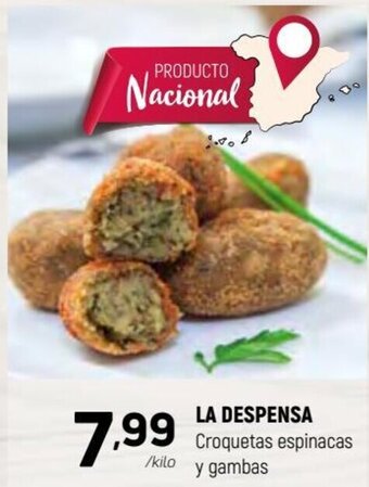 Coviran La Despensa Croquetas espinacas y gambas oferta