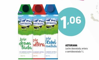 Coviran Asturiana Leche desnatada, entera o semidesnatada oferta