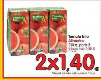 Alimerka Tomate Frito Alimerka 210g 3 pack oferta