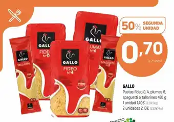 Coviran Gallo Pastas fideo oferta