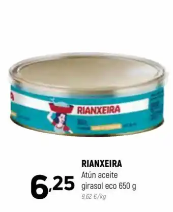 Coviran Rianxeira Atún aceite girasol eco 650 g. oferta