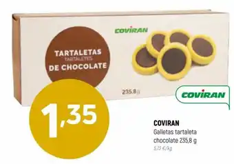 Coviran Coviran Galletas tartaleta chocolate 235.8 g. oferta
