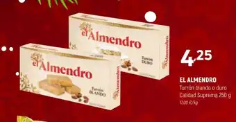Coviran El Almendro Turrón blando o duro Cailidad suprema 250g. oferta