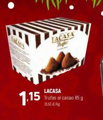 Coviran Lacasa Trufas al cacao 85 g. oferta