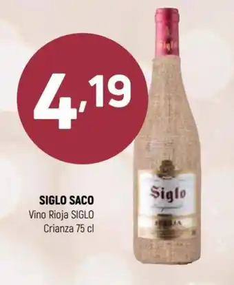Coviran Siglo Saco Vino Rioja Siglo Crianza 75 cl. oferta