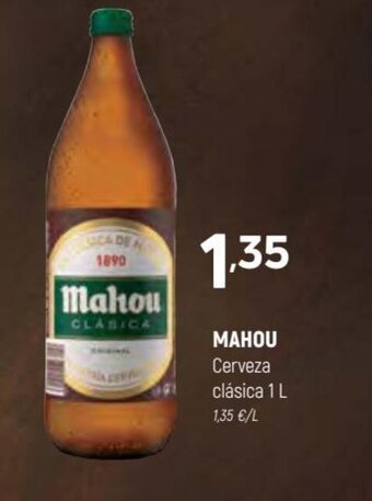 Coviran Mahou Cerveza clásica 1 L oferta