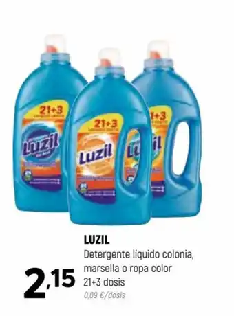 Coviran Luzil Detergente liquido colonia marsella o ropa color 21+3 dosis oferta