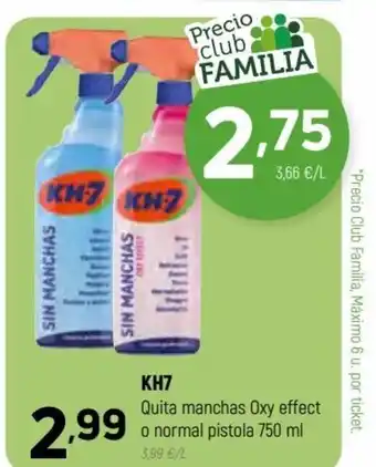 Coviran KH7 Quita manchas Oxy effect o normal pistola 750 ml. oferta