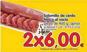 Alimerka Solomillo De Cerdo Fresco Al Vacío 400g oferta