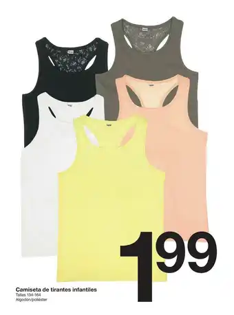 Zeeman Camiseta De Tirantes Infantiles oferta