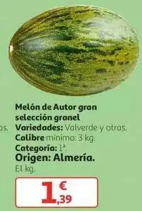 Alcampo Melón De Autor Gran Selección Granel oferta