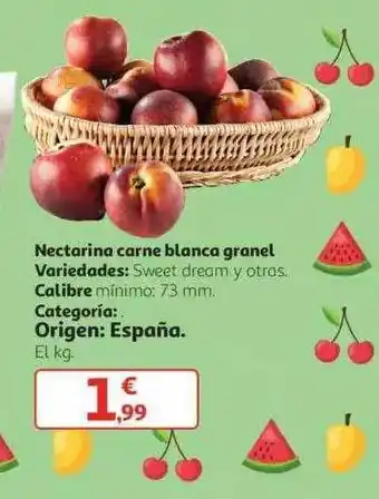 Alcampo Nectarina Carne Blanca Granel oferta