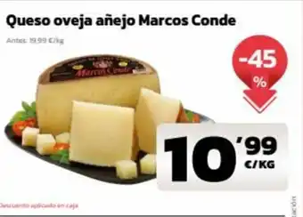 AhorraMas Queso oveja añejo Marcos Conde oferta