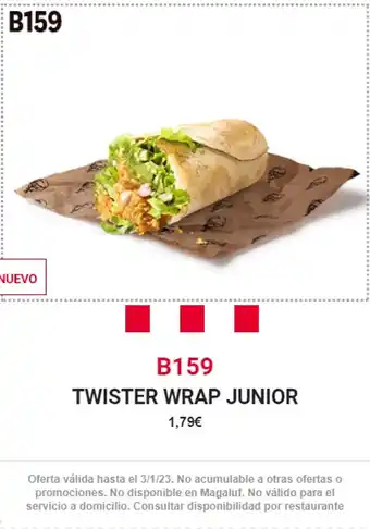 El Corte Inglés B159 Twister Wrap Junior oferta