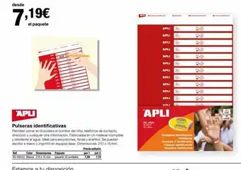 Staples Kalamazoo Desde 7,19€ el paquete gard ref. color dimensiones paquete 82-49453 blanco 210 x 15 mm paquete 32 unidades apli pulser oferta