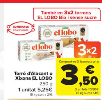 Carrefour Torró d'Alacant o Xixona El Lobo oferta
