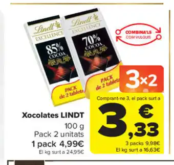 Carrefour Xocolates Lindt oferta