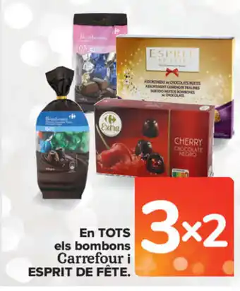 Carrefour En TOTS els bombons Carrefour i Esprit De Fête oferta