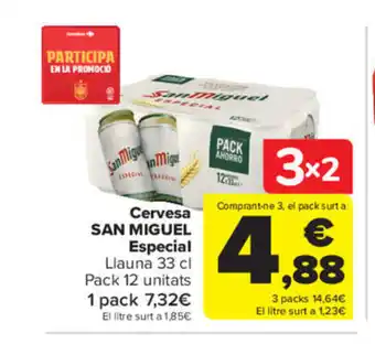 Carrefour Cervesa San Miguel Especial oferta